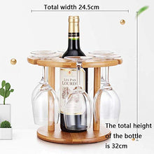 YAeele. Legno Wine Rack, di Legno di bambù Governo del Vino Creativo semplicità Governo del Vino, 6 Rack