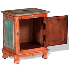 vidaXL Comodino in Legno di Mango Arancione Cassettiera Mobiletto Camera Letto