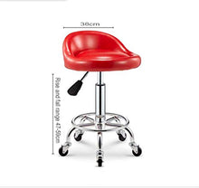 WYF-Versione aggiornata Sgabello da Bar Rotondo in Pelle Pu Poltrona da Massaggio con Schienale Regolabile in Altezza Sgabello Parrucchiere Manicure Salone di Bellezza Salone Bar Sedia 5 Colpi