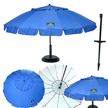 CREVICOSTA Ombrellone 240 16 Bastoncini, Blu Liscio