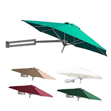 Ombrelloni Parete Verdi, Protezione Solare da Parete per Esterni e Protezione dai Raggi UV Tende da Giardino Giardino con Pali in Metallo (Size : 2.2m/7.2ft)