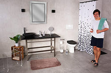 Ridder A211100 Trendy - Sgabello da bagno in acrilico, Trasparente, 39 x 47 x 28 cm