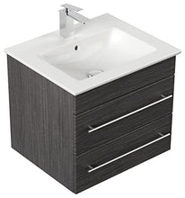 Mobile bagno con lavabo Villeroy & Boch Venticello 60cm antracite venato