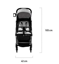 Kinderkraft Passeggino Ultraleggero PILOT, Compatto, Regolabile, Pieghevole, Accessori, per Bambini, Nero