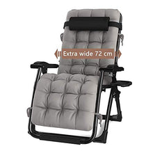 MJ-Brand Sedie Zero Gravity Patio Esterna del Prato Inglese reclinabili per Heavy People Garden Beach Deck Sdraio Supporto 200kg