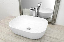Lavabo in ceramica, 50 cm x 40 cm x 14,5 cm, per bagni e ospiti