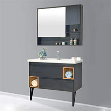 EVFIT Set di unità di vanità Armadietto per Bagno in Legno Multistrato Mobile da Bagno Combinato (Color : Black, Size : 50x100x85cm)