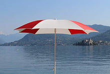 Maffei Art 18 Malta ombrellone semiquadro, cm 160x160/8 (Bianco/Rosso)