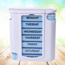 DOITOOL Contenitore per pillole da viaggio 7 giorni 28 scomparti portapillole per quattro giorni settimanali, portapillole con design a cassetto portatile e a prova di umidità