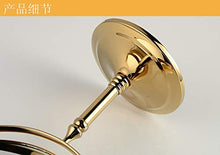 MMWYC Specchio ingranditore da Tavolo Rotondo Specchio ingranditore Specchio cosmetico in Ottone Dorato a Doppio Lato for Accessori da Bagno