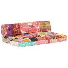 vidaXL Cuscino per Divano con Pallet Multicolore Tessuto Patchwork