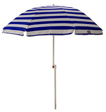 Shelta Australia - Ombrellone da spiaggia, 180 cm, a righe bianche e blu
