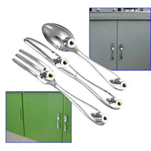BESISOON Maniglia per MobileColtello Creativo, Forchetta E Cucchiaio Maniglia dell'Armadio da Cucina Maniglia per Mobile Drawer Handle Mobili Manigliaper Mobile Installazione Facile