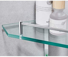 GDFEH Scaffale di Vetro Bagno Doccia Scaffale Triangolo Bagno Bagno Scaffali da Bagno 2 Scaffali di stoccaggio a Parete a Muro per Bagno