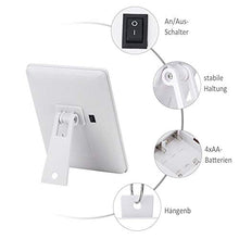 Specchio cosmetico con luce LED, touch screen, 16 LED, senza fili, per trucco, con specchio da barba