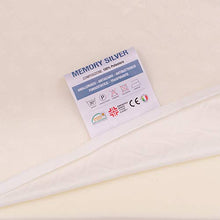 Topper Correttore 120x190cm in Memory Foam Alto 6 cm per Materasso una piazza e mezza con Rivestimento Silvercare sfoderabile, antibatterico, Ipoallergenico, Lavabile