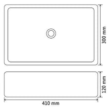 Lingjiushopping Lavabo Ceramica con Bianco 41x30x12 cm