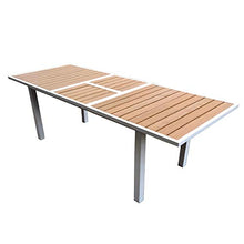 Paniate Design Tavolo Allungabile Giannutri 90x180/240 in Alluminio e Polywood - Bianco