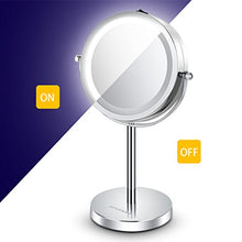 ALHAKIN 1 / 10X LED Specchio Tabella 7 POLLICI Specchio Cosmetico Con La Luce