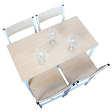 yelloo MOD. JESOLO Set Tavolo Bar e 4 SGABELLI Bianco H.96cm Arredamento Mobili Casa