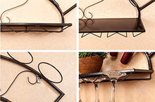 DJSMjbj - Stemware per bottiglie di vino da parete, stile castello, elegante