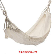 shiftX4 Outdoor Camping Hammock Swing Portatile Appeso Sedia Puro Bianco Romantico Pizzo Fo