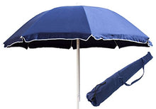 Joy Summer Ombrellone Spiaggia in Cotone Tinta Unita Mare Lido Lipari - Blu