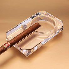 NIHAOA Accessori del Sigaro 1 Cigar Trasparente Motivo Ornamentale Cristallo Cigar Ashtray