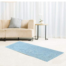 Tappeto Tappetino da bagno Set da bagno in due pezzi rettangolare a forma di U Indossabile per il bagno(Blue-green)