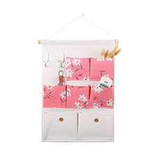 Unknow Tigkley Borsa per Appendere l'armadio, Borsa per Appendere la Parete alla Porta per Contenere Buste, Fissa,Rosa