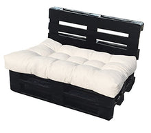 Cuscino per Bancale 120x80x15 cm - Cuscino per Seduta Divano Pallet di legno - COLORE PANNA