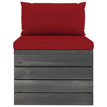 vidaXL Set Divani da Giardino su Pallet 9 pz con Cuscini Massello Pino