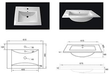 Set di mobili da bagno Fortuna antracite satinato