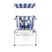 CREVICOSTA QUALITY MARK MARCAS DE CALIDAD 1 lettino 1006 blu e bianco, 192 x 65 x 41 cm