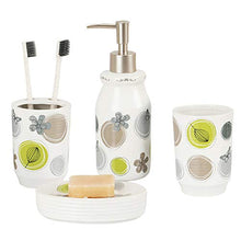 WYPDM Nordic Ceramica Bagno 4 Pezzi Set Accessori per la casa di Lavaggio Bocca Coppa Piatto di Sapone lozione Holder Dispenser spazzolino da Denti