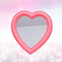 VICASKY Specchio a forma di cuore per camera da letto, trucco, specchio cosmetico su entrambi i lati, ingrandimento, specchio da parete per donne e ragazze
