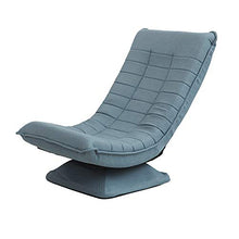 Divano pigro Poltrona Girevole Lazy Couch Camera da Letto con Balcone Camera da Letto per Il Tempo Libero (Colore : Lake Blue)