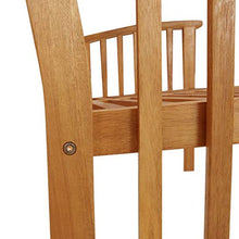 Panchina da giardino in legno massiccio di acacia, 119 cm
