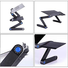 Mbuynow Supporto Alluminio Notebook Tavolino PC Pieghevole Notebook Computer Supporto per PC Portatile da Letto, Divano, Scrivania