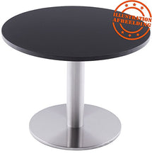 Alterego – Vassoio di tavolo 'Ringo' rotondo diametro 70 cm Nero