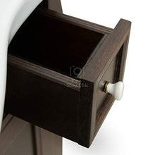 Shop Chic Mobile Bagno 105 cm Marrone Noce Scuro Arte povera con Ante e cassetti