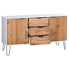 vidaXL Credenza New York Range Bianca in Massello di Pino