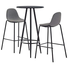 SKM Set da Bar 3 pz in Tessuto Grigio Talpa A