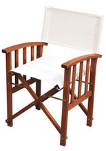 HOMEGARDEN Poltrona Pieghevole in Legno da Giardino Ecru pz 2