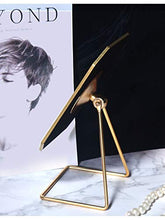 Specchio da toeletta Europeo, Specchio in Metallo Semplice, Specchio da Tavolo Princess HD Moda