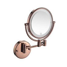 Specchio famiglia di modo parete specchio dello specchio del LED 5 ingrandimenti + 8 pollici touch screen rotonda specchio for il trucco 360 gradi;Rotating pieghevole espandibile nascosto Bathroom van