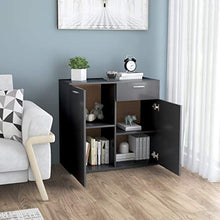 Sideboard Grau 80x36x75 cm Spanplatte