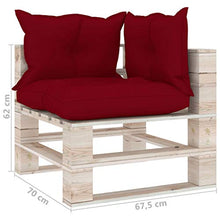 vidaXL Divano Angolare da Giardino in Pallet con Cuscini Legno di Pino