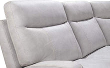 Destock - Divano a 2 posti, con Relax elettrico, colore: Grigio chiaro