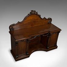Grande credenza antica, inglese, vittoriano, mogano, comò, circa 1850